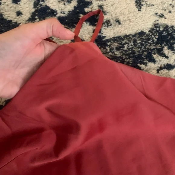 *SOLD** Lulus red satin halter mini dress - Picture 4 of 6